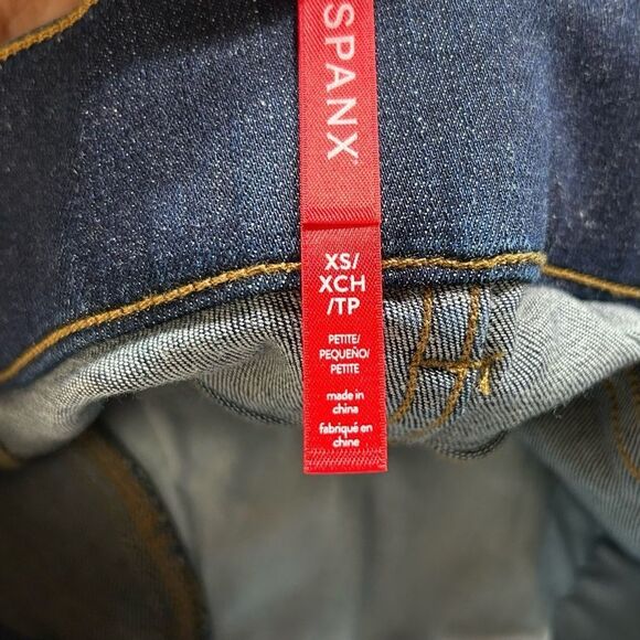 SPANX Dark Blue Flare Women's Jeans - Picture 4 of 6